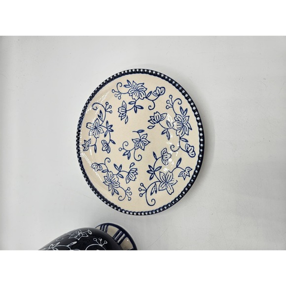 Temptations by tara Floral Lace Footed Mug and Saucer Blue and White‎ - Picture 9 of 9